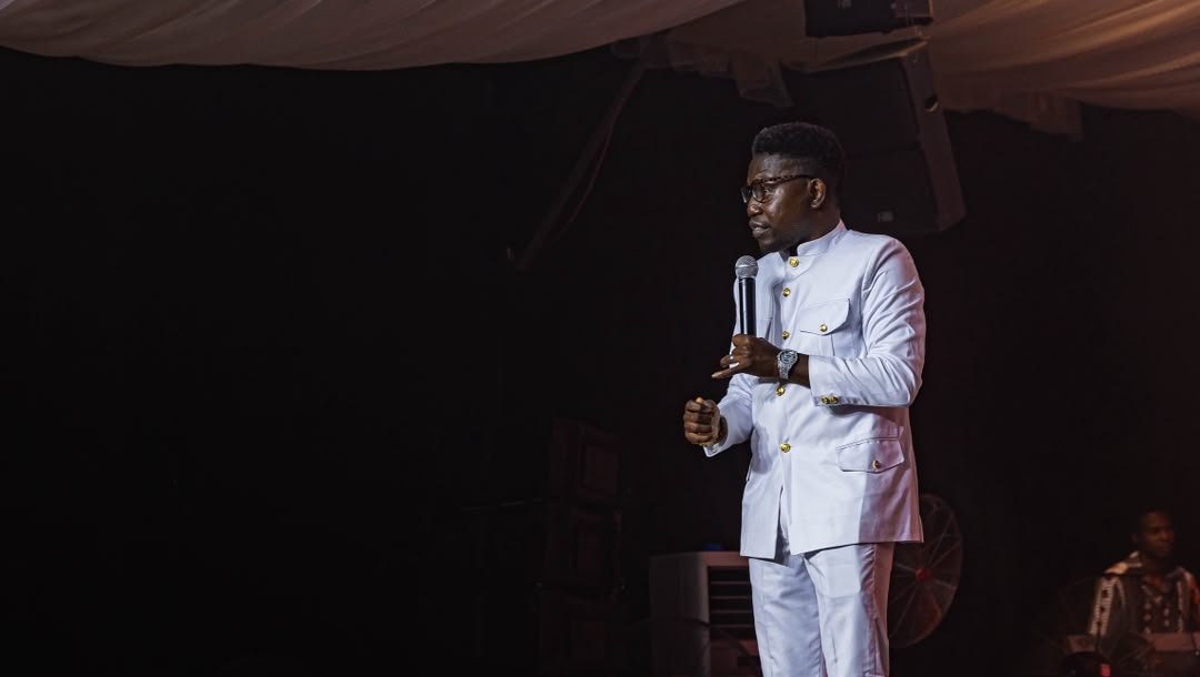 A mentor speaking at an event